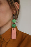 "Muted + Melon" Earrings