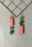 "Muted + Melon" Earrings