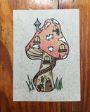 "Home Is Where The Mushroom Is!" Illustration