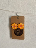 "Orange Outlook!" Stud Earrings