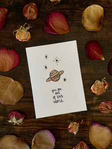 "Out of this World!" Valentine's Card