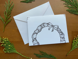 "Fir Branch Wreath!" Holiday Greeting Card